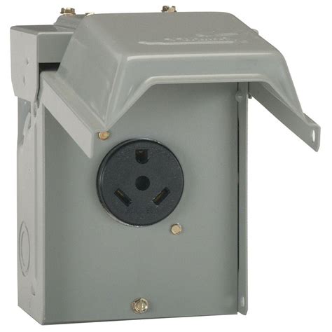 junction box for 30 amp 3 wire socket home depot|30 amp exterior breaker box.